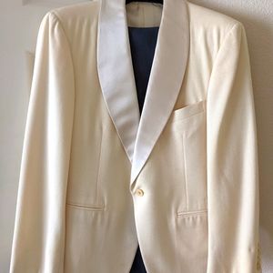 Polo Ralph Lauren Men's Ivory wool tuxedo jacket